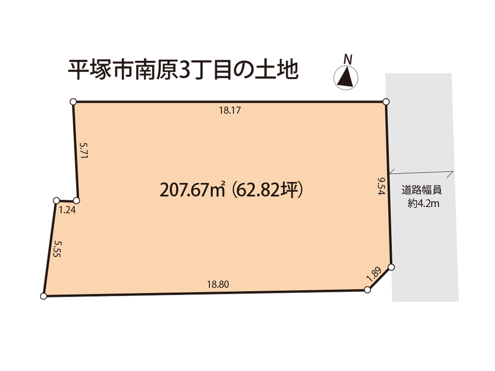 平塚市南原3丁目の土地（売地）